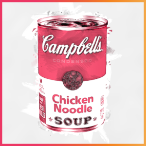 10 Iconic Brands that Evolved their Recipes - Campbell's Chicken Noodle Soup Illustration