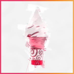 10 Iconic Brands that Evolved their Recipes - McDonald's Soft Serve Illustration
