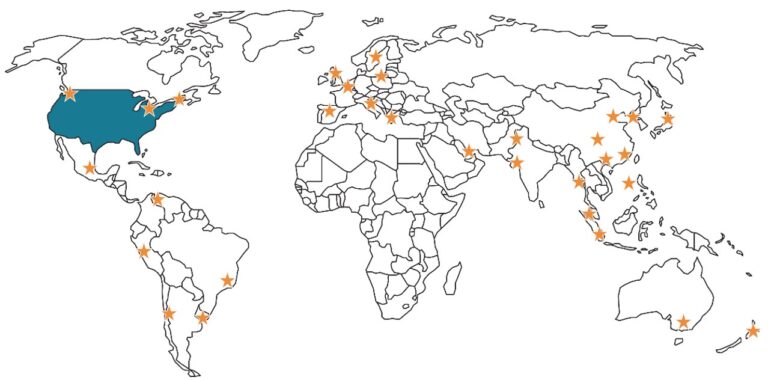 Curion CCP global map