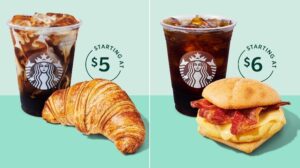 Starbucks value deals